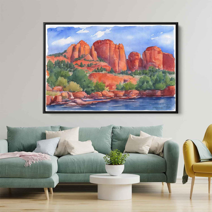 Watercolor Sedona Red Rocks #112 - Kanvah