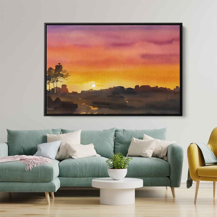 Watercolor Sunset #123 - Kanvah