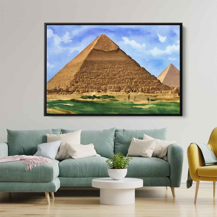 Watercolor Pyramids of Giza #105 - Kanvah