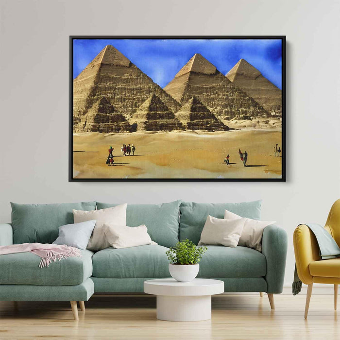 Watercolor Pyramids of Giza #108 - Kanvah