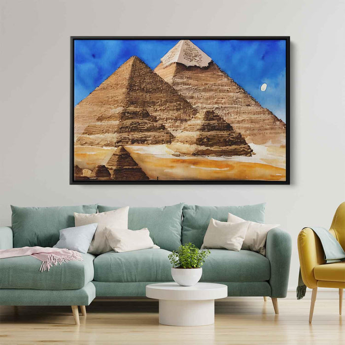 Watercolor Pyramids of Giza #110 - Kanvah