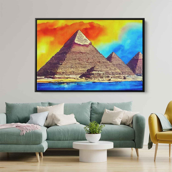 Watercolor Pyramids of Giza #113 - Kanvah