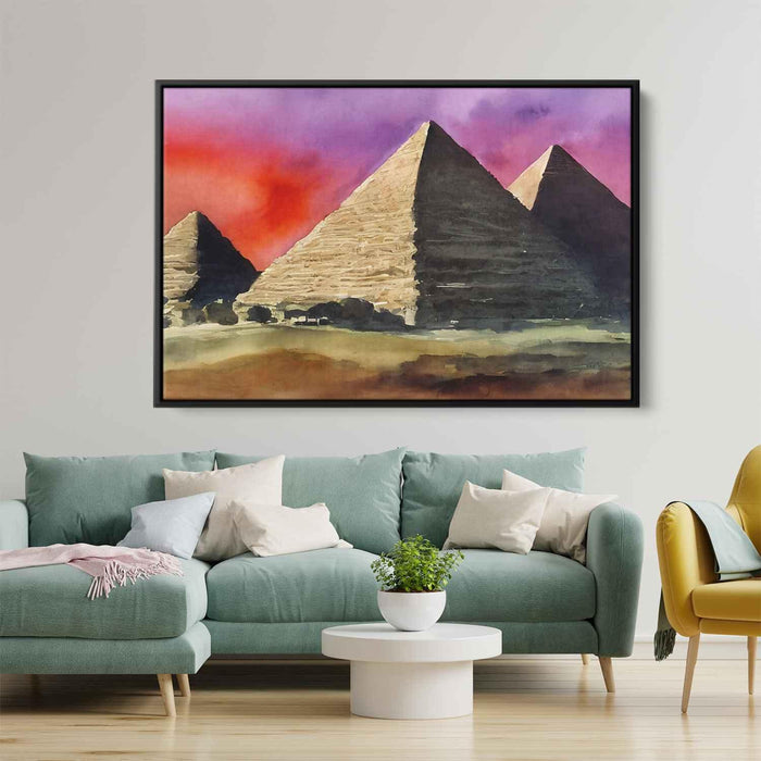 Watercolor Pyramids of Giza #115 - Kanvah