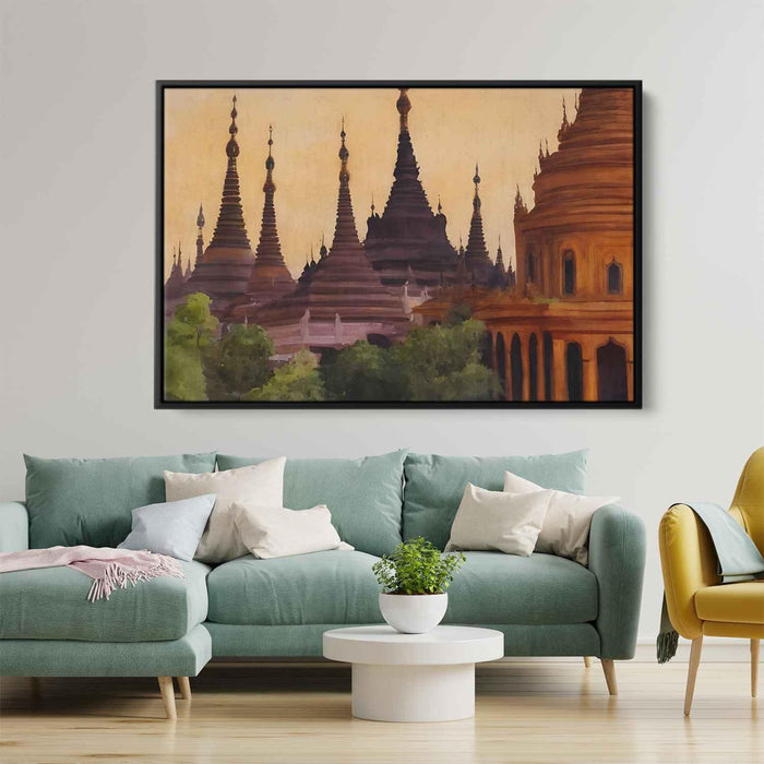 Watercolor Shwedagon Pagoda #105 - Kanvah