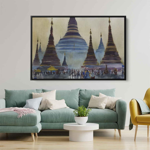 Watercolor Shwedagon Pagoda #110 - Kanvah