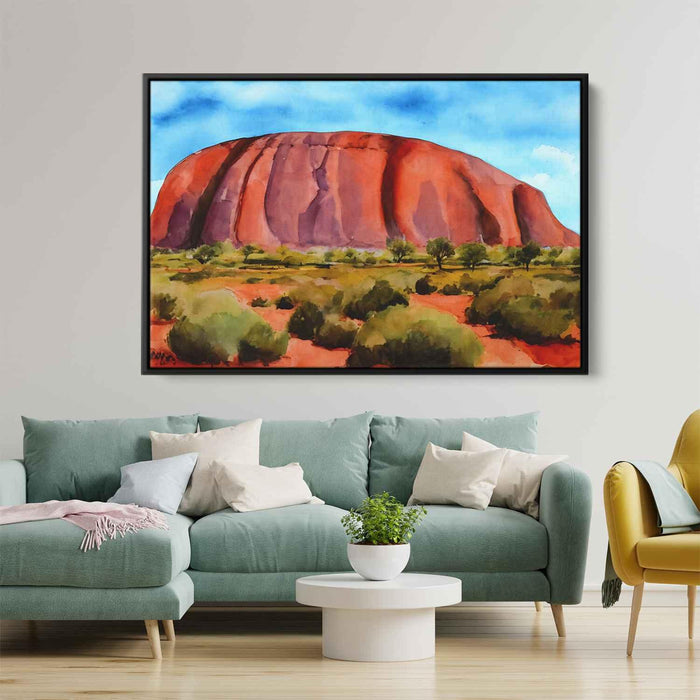 Watercolor Uluru #105 - Kanvah
