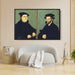 Portraits of Martin Luther and Philipp Melanchthon by Lucas Cranach the Elder - Canvas Artwork