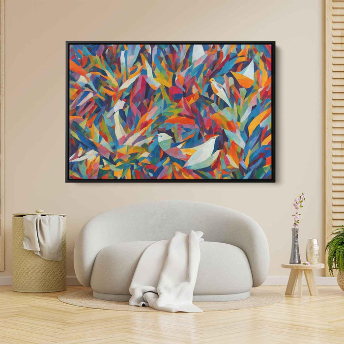 Cubist Oil Birds of Paradise #123 - Kanvah