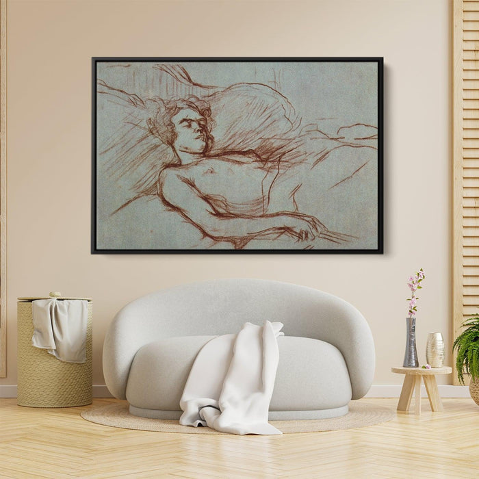 Sleeping Woman by Henri de Toulouse-Lautrec - Canvas Artwork