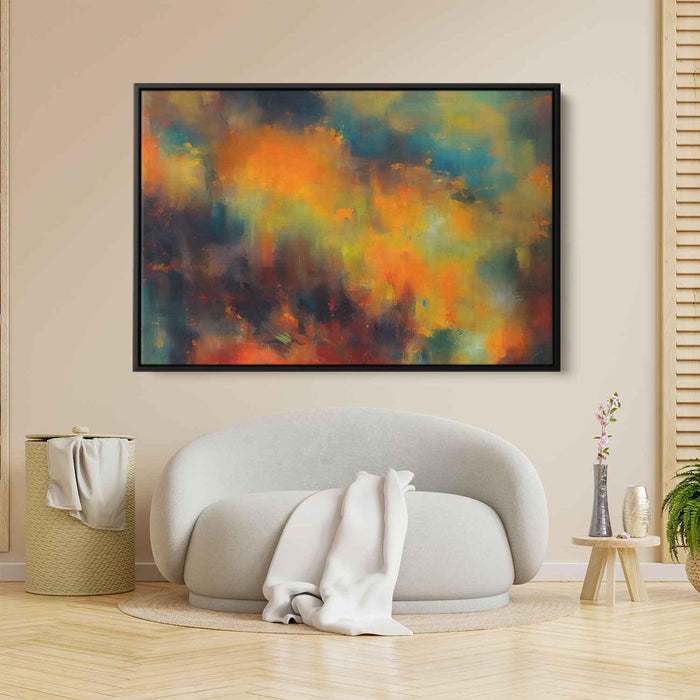 Orange Abstract Print #105 - Kanvah