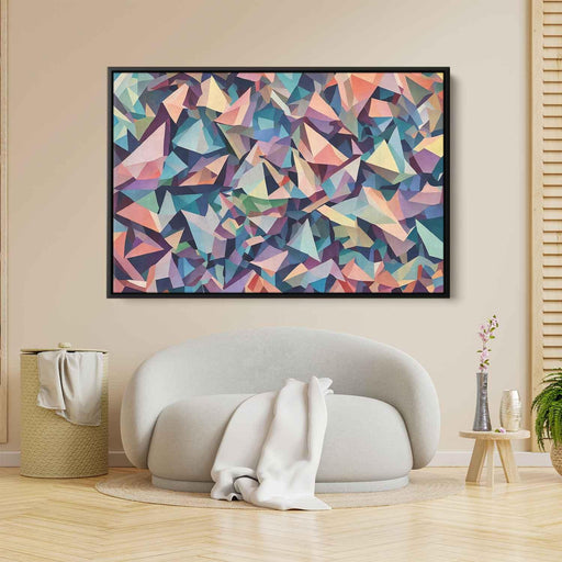 Pastel Cubism Triangles #105 - Kanvah