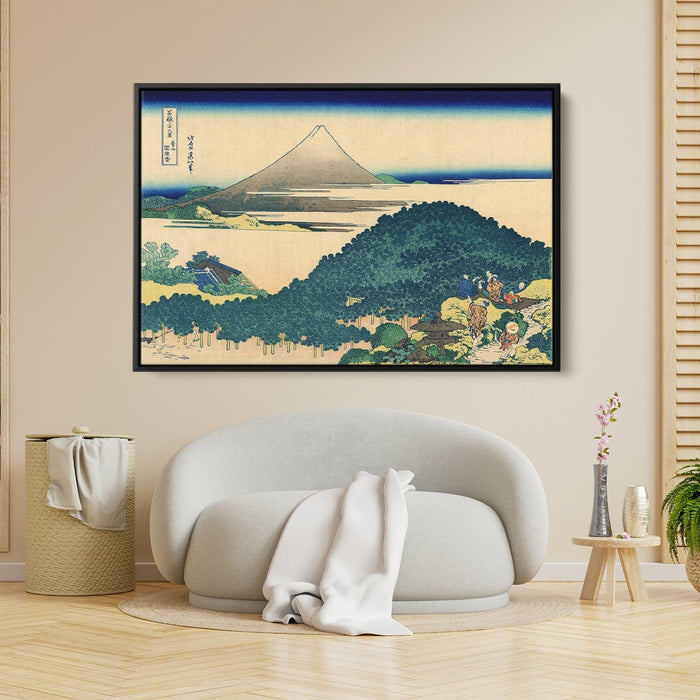 The coast of seven leages in Kamakura by Katsushika Hokusai - Canvas Artwork