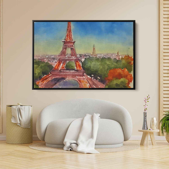 Watercolor Eiffel Tower #105 - Kanvah