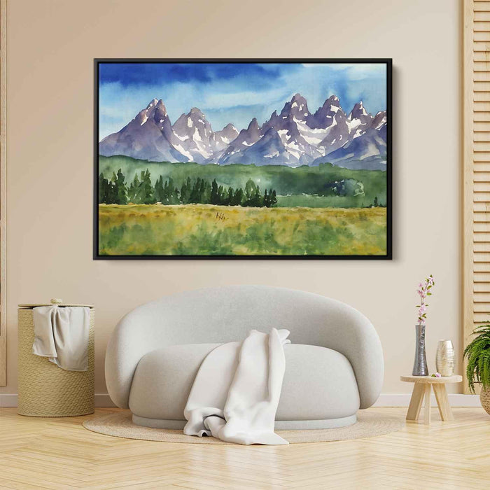 Watercolor Grand Tetons #108 - Kanvah