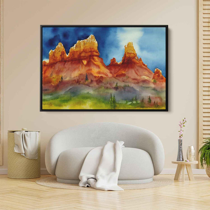 Watercolor Hoodoo formations #112 - Kanvah