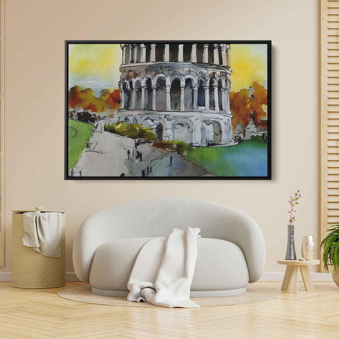 Watercolor Leaning Tower of Pisa #106 - Kanvah