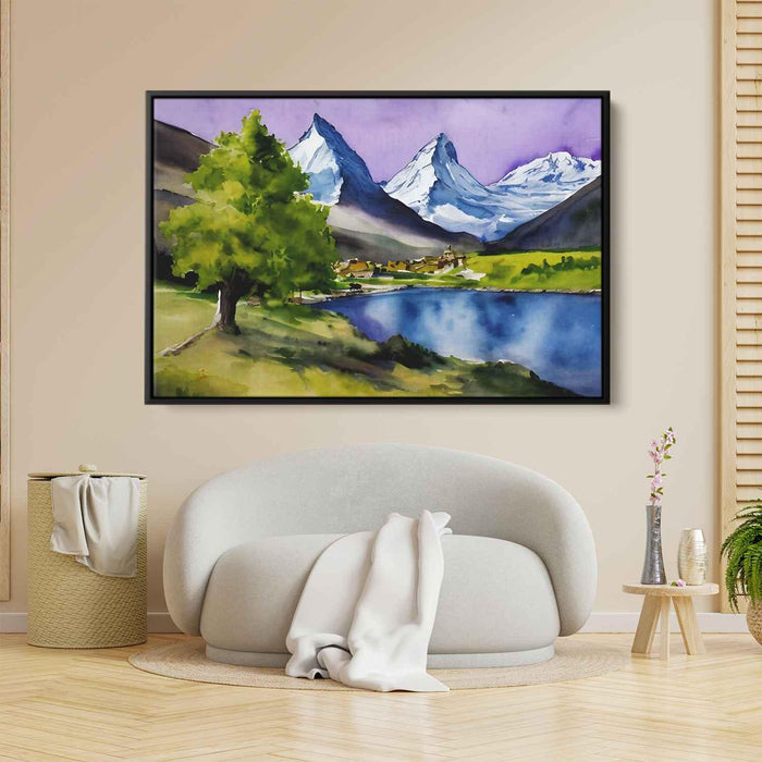 Watercolor Matterhorn #112 - Kanvah