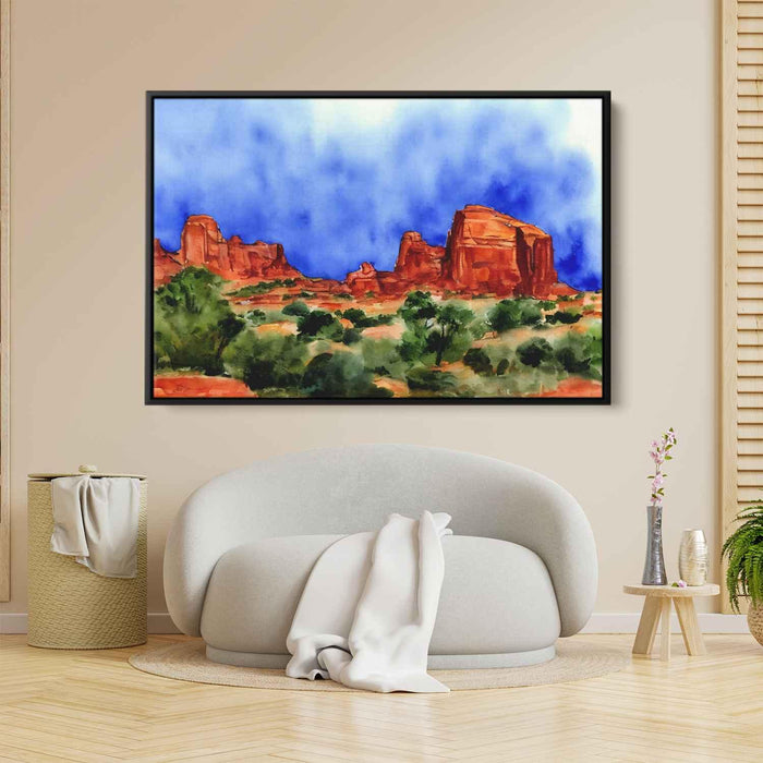 Watercolor Sedona Red Rocks #113 - Kanvah