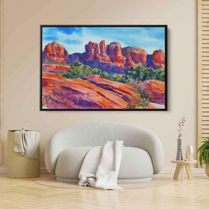 Watercolor Sedona Red Rocks #123 - Kanvah