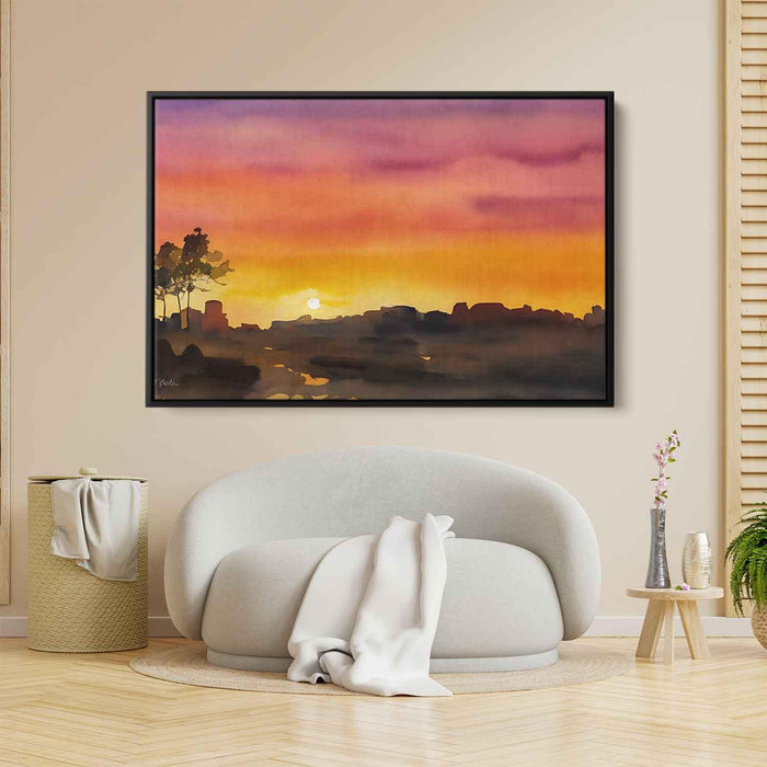 Watercolor Sunset #123 - Kanvah