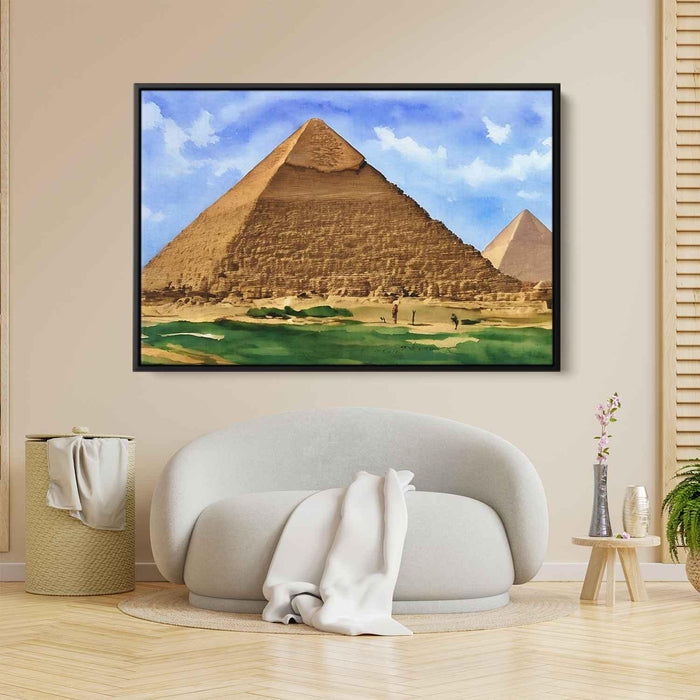 Watercolor Pyramids of Giza #105 - Kanvah