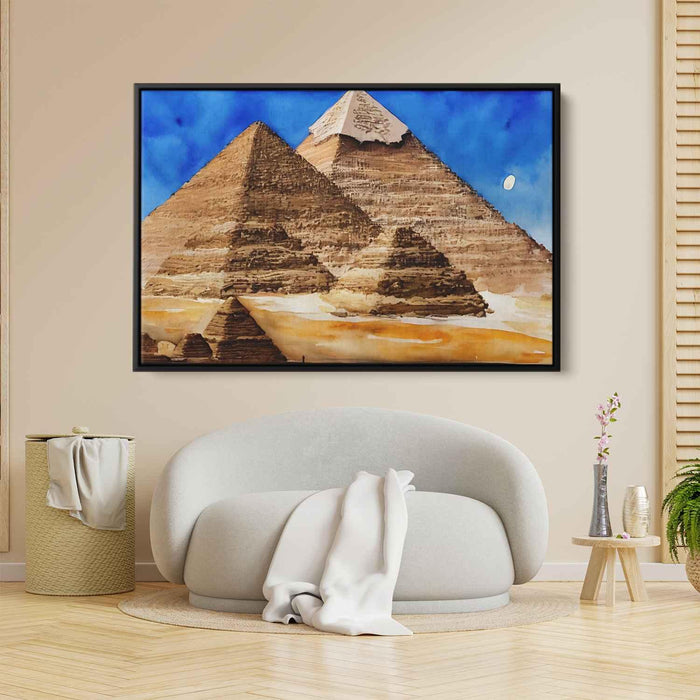 Watercolor Pyramids of Giza #110 - Kanvah