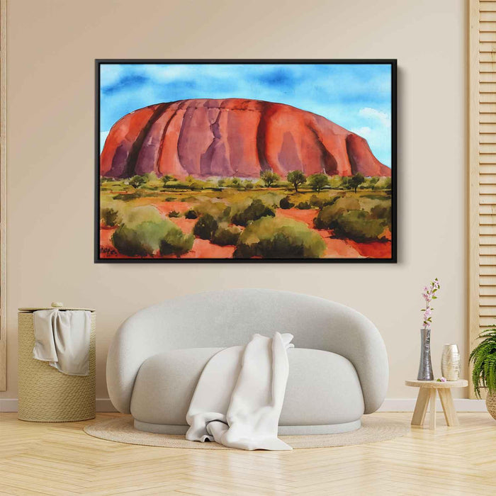 Watercolor Uluru #105 - Kanvah