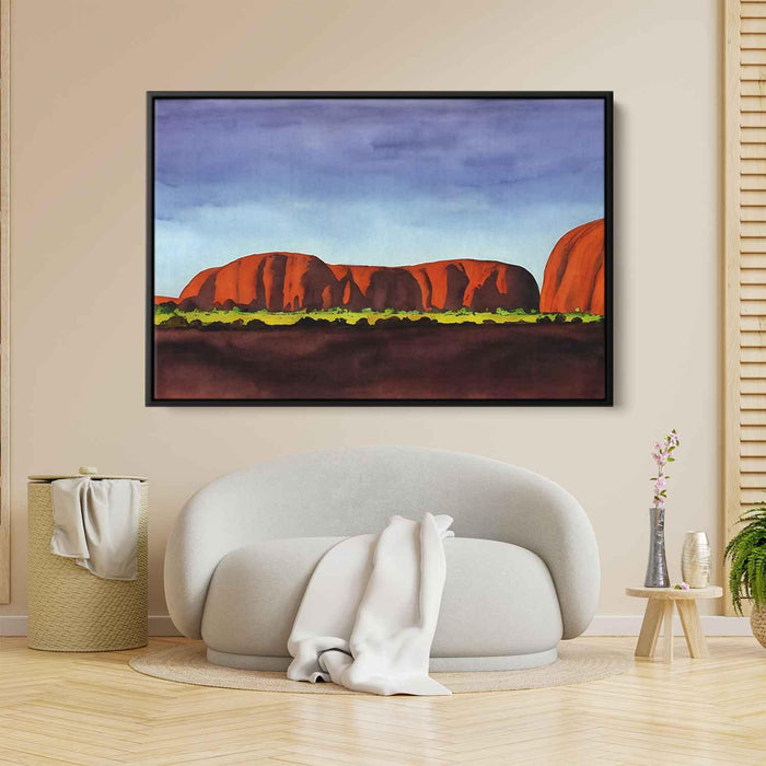 Watercolor Uluru #123 - Kanvah