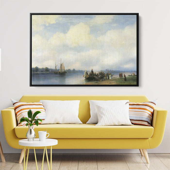 Arrival of Peter I on the Neva by Ivan Aivazovsky - Canvas Artwork