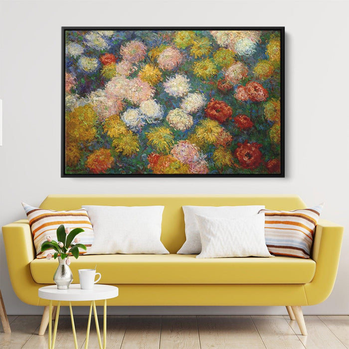 Chrysanthemums by Claude Monet - Canvas Artwork