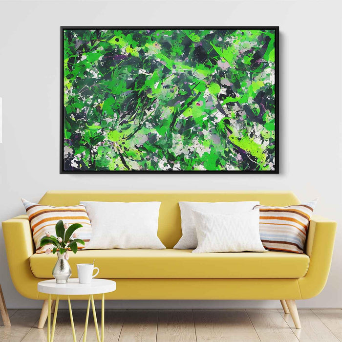 Green Abstract Splatter #105 - Kanvah