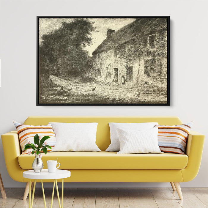 House birthplace Millet by Jean-Francois Millet - Canvas Artwork