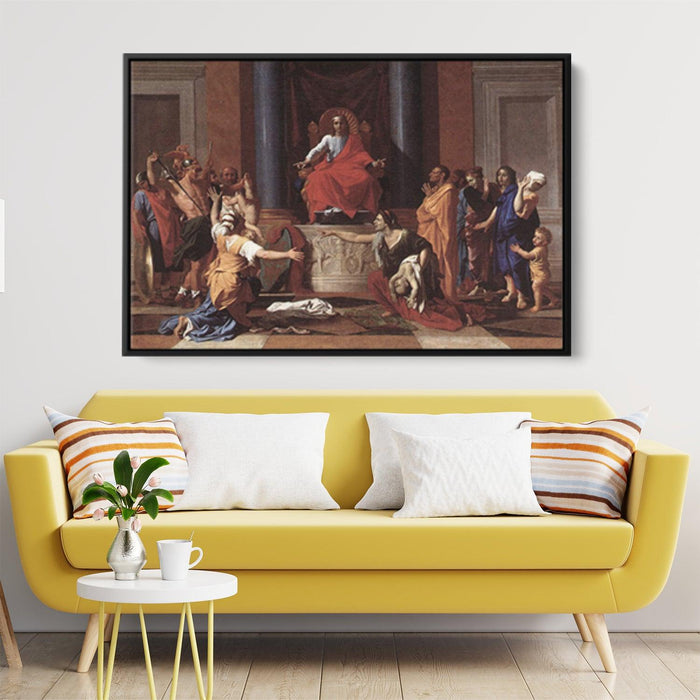 The Judgement of Solomon by Nicolas Poussin - Canvas Artwork