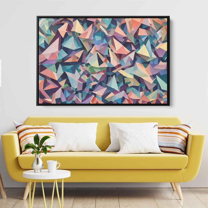 Pastel Cubism Triangles #105 - Kanvah