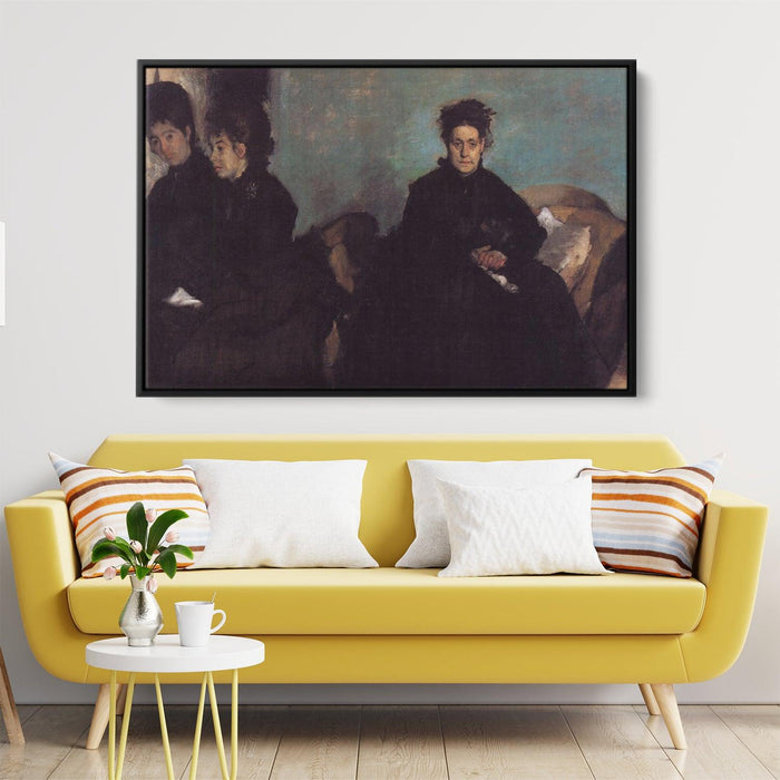 The Duchess de Montejasi and her daughters Elena and Camilla by Edgar Degas - Canvas Artwork