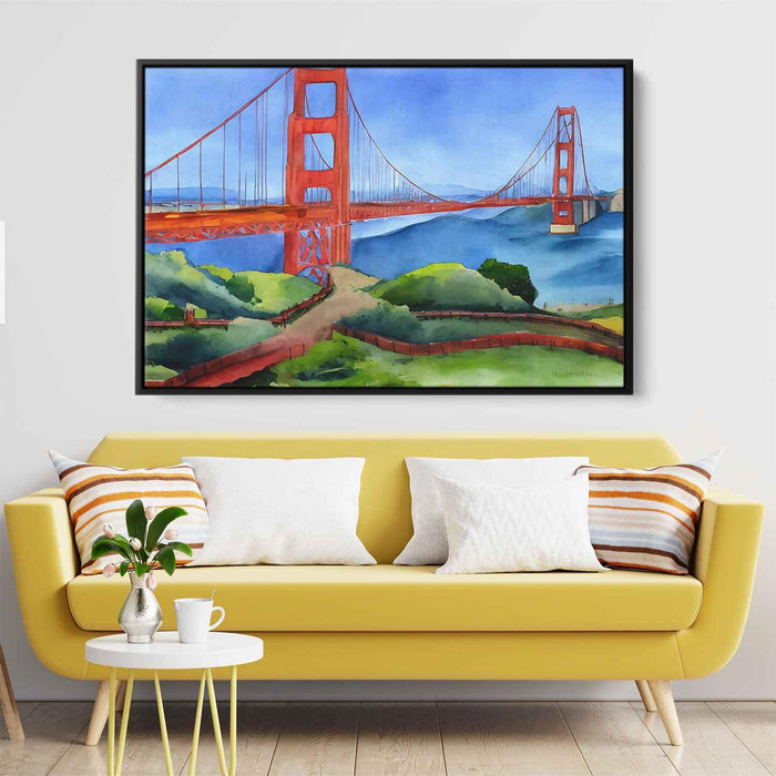 Watercolor Golden Gate Bridge #110 - Kanvah