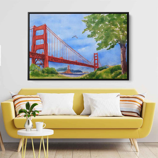 Watercolor Golden Gate Bridge #123 - Kanvah