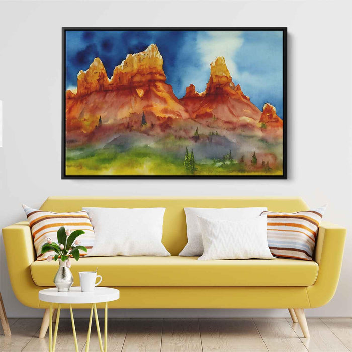 Watercolor Hoodoo formations #112 - Kanvah