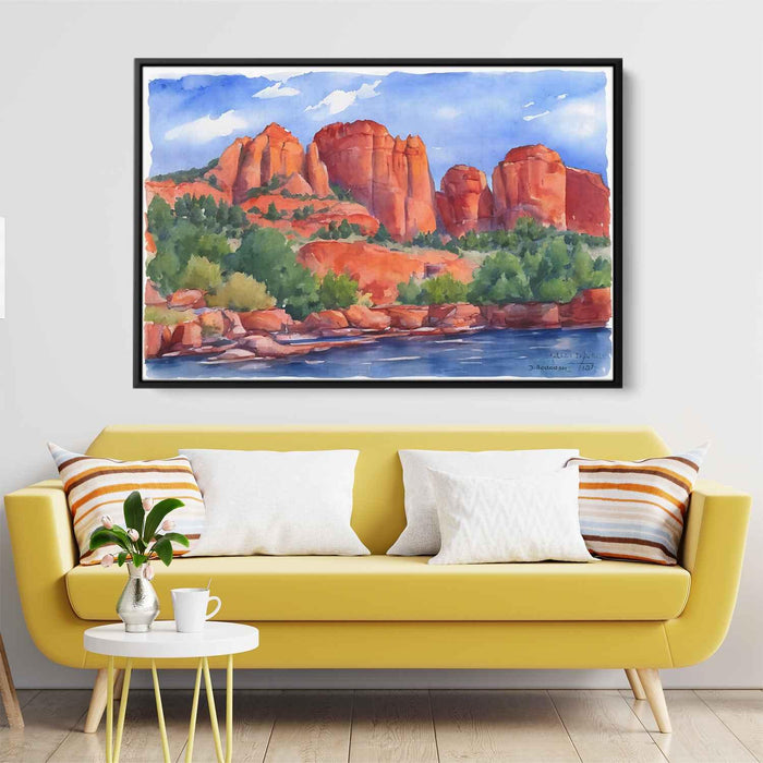 Watercolor Sedona Red Rocks #112 - Kanvah