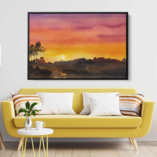 Watercolor Sunset #123 - Kanvah