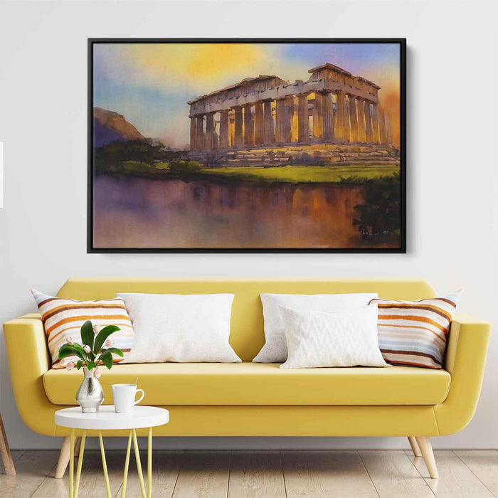 Watercolor Parthenon #105 - Kanvah