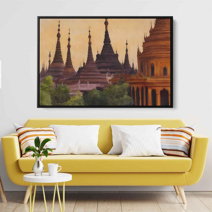 Watercolor Shwedagon Pagoda #105 - Kanvah