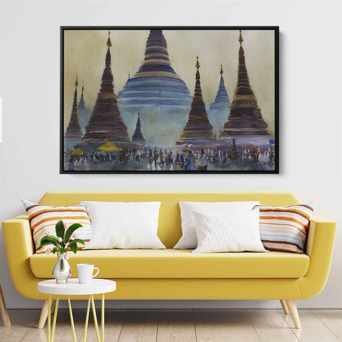 Watercolor Shwedagon Pagoda #110 - Kanvah