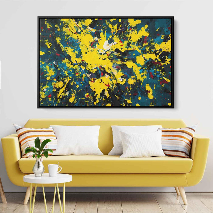 Yellow Abstract Splatter #106 - Kanvah