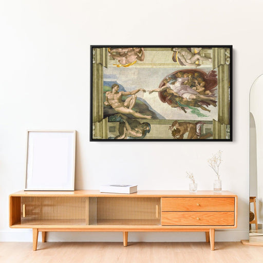 Sistine Chapel Ceiling: Creation of Adam by Michelangelo - Canvas Artwork