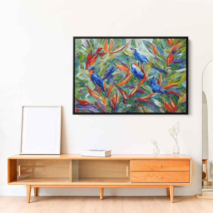 Impressionist Oil Birds of Paradise #113 - Kanvah