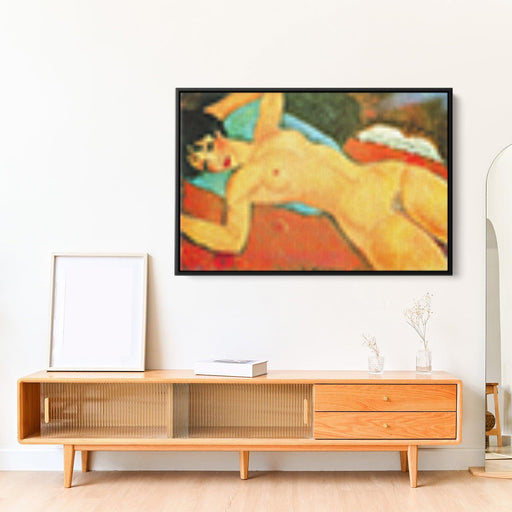 Sleeping Nude with Arms Open (Red Nude) by Amedeo Modigliani - Canvas Artwork