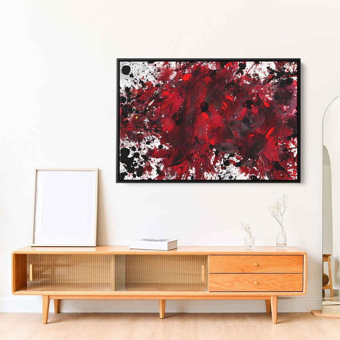 Red Abstract Splatter #123 - Kanvah