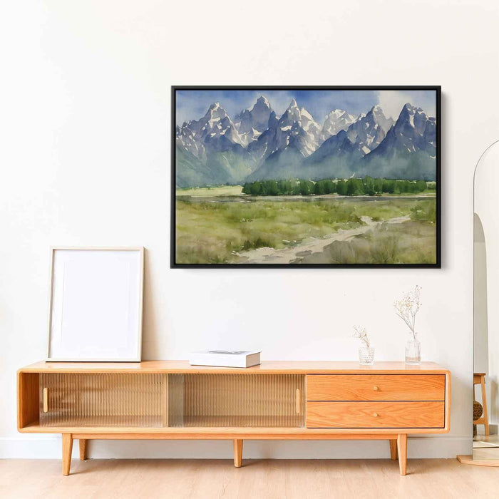 Watercolor Grand Tetons #113 - Kanvah