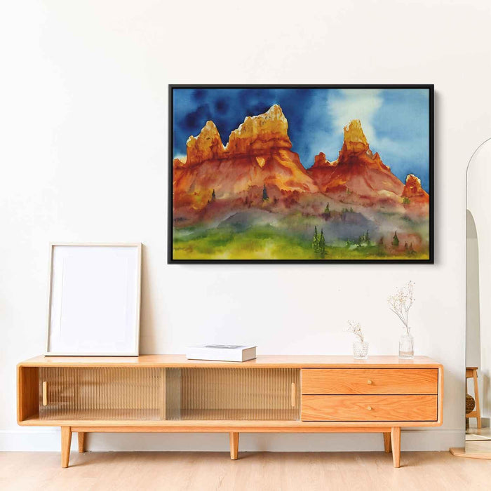 Watercolor Hoodoo formations #112 - Kanvah